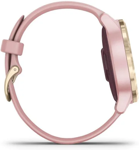 Miniatura 6 de Garmin 010-02172-31 Vivoactive 4S Smartwatch, paquete de polvo rosadorado con auriculares deportivos inalámbricos magnéticos Deco Gear, rojo