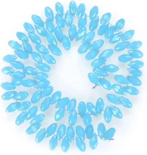 Miniatura 29 de 200pcs Checa 0.472 in Lágrima facetada Briolette Cristal Perlas Sueltas Colgante Separador de Gota a Granel Amatista Púrpura para DIY Joyería