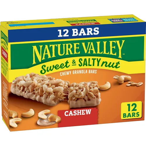 Miniatura 5 de Nature Valley Barras de granola de nueces dulces y saladas, chocolate oscuro cacahuate almendra, 6 barras, 7.2 oz