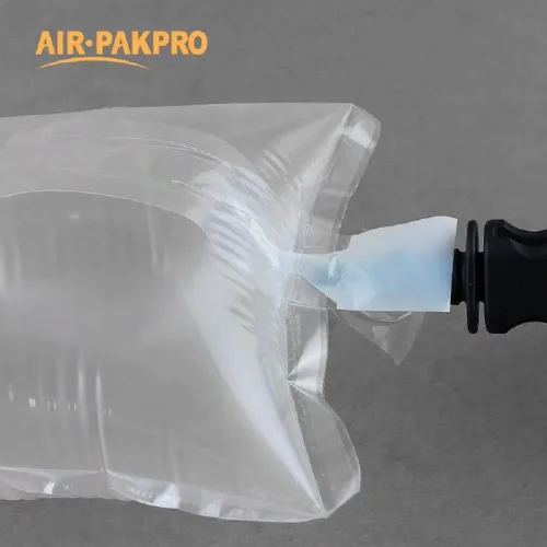 Miniatura 4 de Paquete de 100 unidades con bomba de mano AIR PAKPRO de 13.8 x 13.8 pulgadas, bolsas inflables de plástico transparente para embalaje de aire