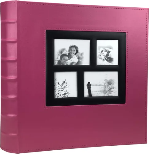 Miniatura 21 de Álbum de Fotos 4x6 para 300 Fotos Cubierta de Cuero PU Página Interior Negra para Álbumes de Boda Libro de Fotos Familiar Bebé Aniversario Bolsillo