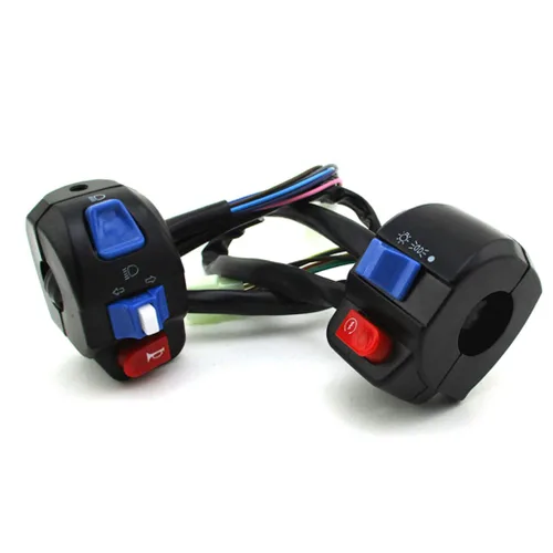 Miniatura 5 de Aluminio 7/8 ''0.866 in izquierda derecha manija interruptor conjunto de control conjunto para GY6 50cc 125cc 150cc ciclomotor scooter