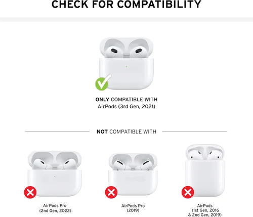 Miniatura 2 de UAG - Funda para AirPods (3ª generación 2021) Scout de alta calidad, carcasa rígida y protectora completa con llavero desmontable mosquetón por