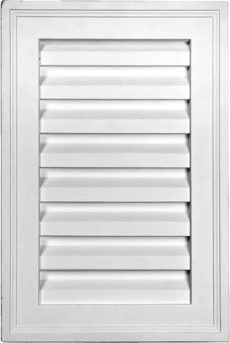 Miniatura 7 de Ekena Millwork - Persiana vertical a dos aguas GVVE12X18D, 12 pulgadas de ancho x 18 pulgadas de alto x 1 7/8 pulgadas profundidad., GVVE12X18F
