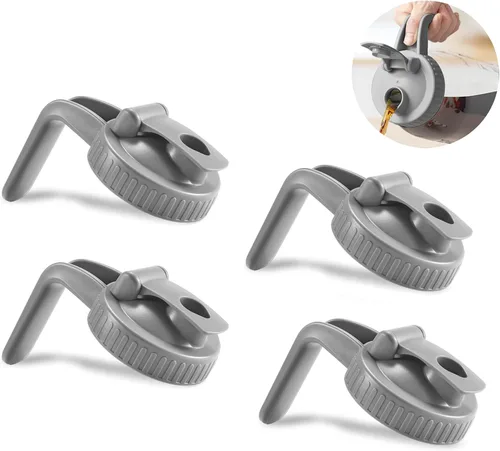 Miniatura 23 de Paquete de 2 tapas para frascos Mason de boca ancha en forma de V con asa, tapa con pico vertedor para frasco Mason con tapa abatible extendida, Rosa