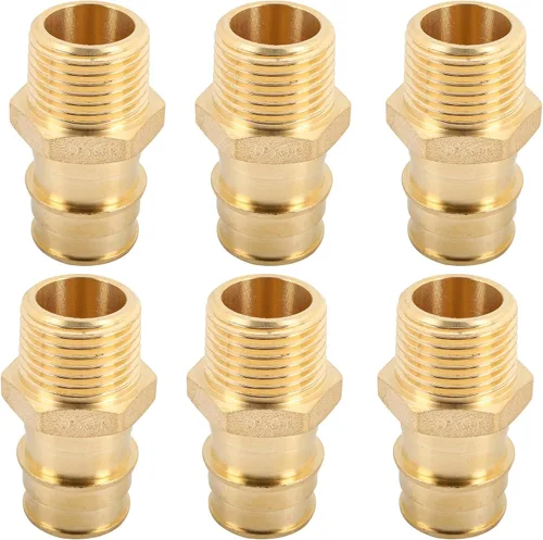 Miniatura 12 de PEX A accesorios de latón de expansión, 1/2 "x 1/2" Codo de oreja NPT hembra para tubería Pex-a (ASTM F1960) -10P