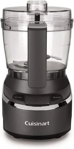 Cuisinart Mini procesador de alimentos y picadora, procesador pequeño para verduras, carnes y más, 4 tazas, eléctrico, negro, RMC-100