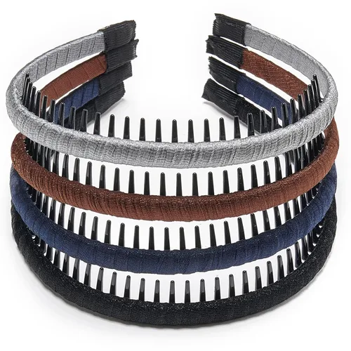 4 unidades - Diadema multicolor con dientes de resina protectora - Diadema con peine - Accesorios para el cabello por Beauty hair Multicolor-No.13