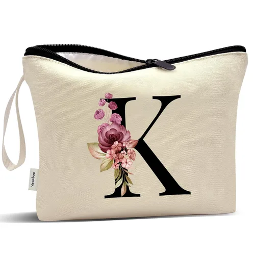 Miniatura 193 de Vavabox A-Z Bolsa de Maquillaje Personalizada, Regalos de Cumpleaños para Mujeres y Mamá, Regalos para la Mejor Amiga, Bolsa de Cosméticos