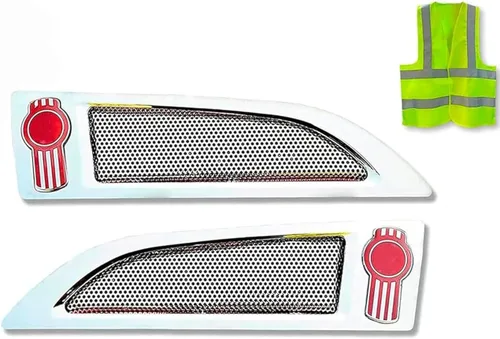 Conjunto de rejilla de ventilación de entrada de aire lateral cromada (lado derecho del pasajero y lado izquierdo del conductor) compatible con el