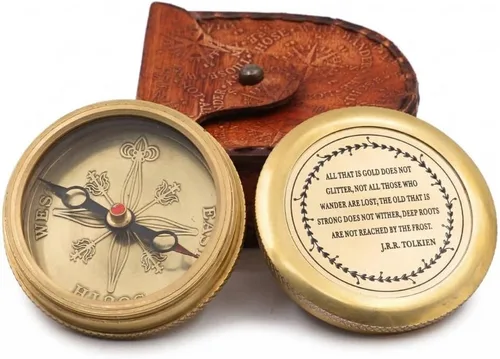 Miniatura 13 de Compass Gift for Mom/Dad, Vintage Pocket Compass Engraved with Go Confidently Customized Gifts for Women/Men, Baptism 2026 Communion Christian