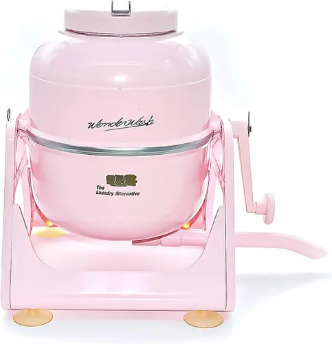 Miniatura 11 de WonderWash - Lavadora portátil para apartamentos y espacios pequeños, lavadora manual de ropa de mano con diseño retro, limpia la ropa en cualquier