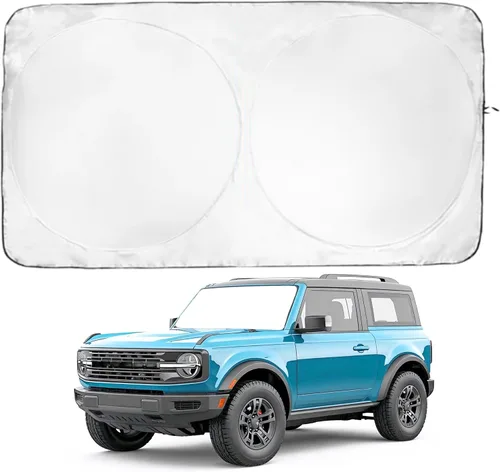Miniatura 167 de Kinder Fluff Parasol para parabrisas Protección solar reflectante patentada para automóvil, certificado 99% de bloqueo UVR, interior fresco