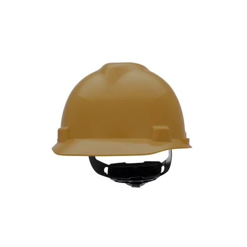 Miniatura 4 de MSA 477484 V-Gard - Casco de seguridad, con suspensión de trinquete Fas-Trac III, carcasa de polietileno, protección anti-impacto superior, correas