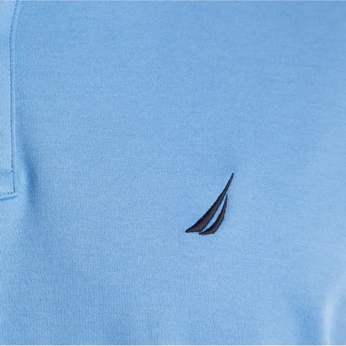 Miniatura 5 de Nautica Polo de algodón suave liso de manga corta para hombre