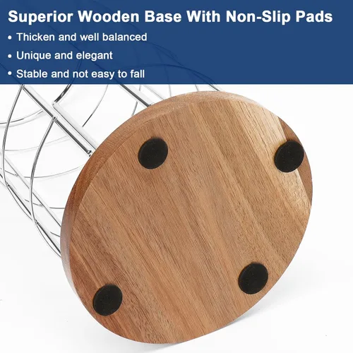 Miniatura 6 de NearMoon Soporte organizador de papel higiénico, almacenamiento independiente de 3 rollos de papel higiénico, accesorio de baño de metal, soporte
