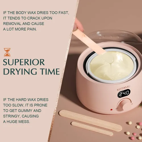 Miniatura 6 de KOTAMU - Perlas de cera dura para depilación - 1 lb, fórmula para piel sensible y cabello grueso, para todo el cuerpo, cara, pecho, espalda, Blanco