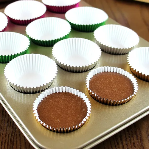 Miniatura 5 de Mini Foil Cupcake Liners Muffin Paper Baking Cups 300 Pcs (negro)