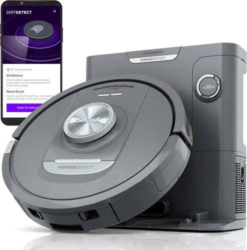 Miniatura 15 de Shark PowerDetect Robot Aspiradora con base autovaciante con tecnología NeverStuck, limpieza profunda automática en alfombras y suelos duros