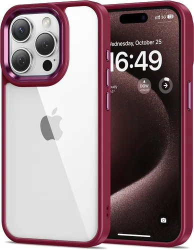 Miniatura 36 de HOOMIL Funda para iPhone 13 de 6.1 Pulgadas, sin amarillamiento, protección contra caídas, cubierta trasera dura transparente antiarañazos - Cristal