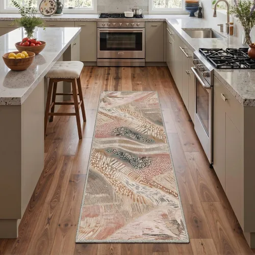 Miniatura 49 de BEIMO Alfombra de pasillo para cocina, alfombra lavable a máquina de 2 x 5 para entrada, alfombras modernas y abstractas suaves, cubierta de piso