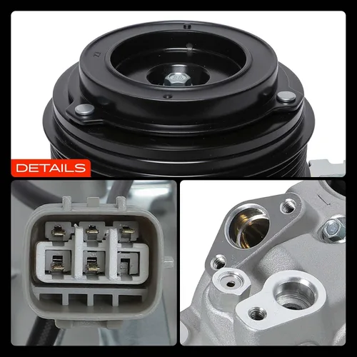 Miniatura 9 de A-Premium Compresor A/C con embrague compatible con Toyota Highlander 3.5L 2008-2010