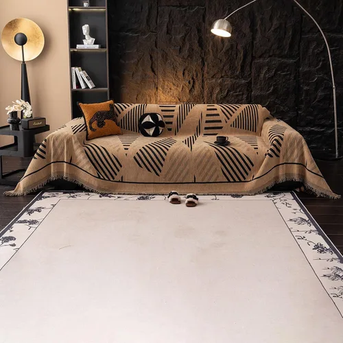 Miniatura 233 de VClife Fundas de sofá bohemio de felpilla para sofá seccional, fundas de sofá suaves y antideslizantes para sofá de 2 cojines, protector de muebles