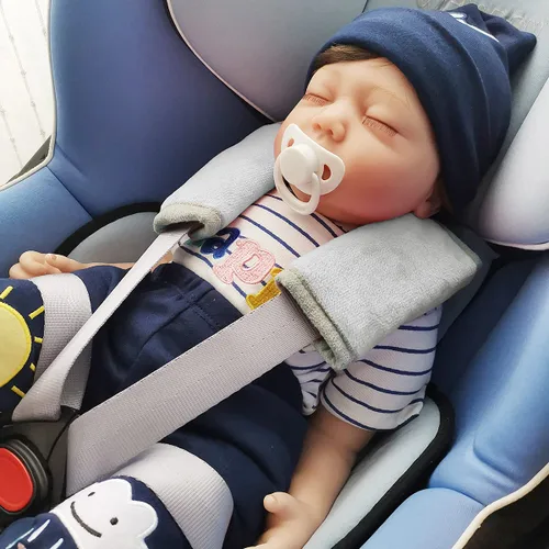 Miniatura 3 de Fundas de correa de asiento de automóvil para bebés y niños, fundas para cinturón de seguridad, almohadillas acolchadas para niños y niñas, protegen