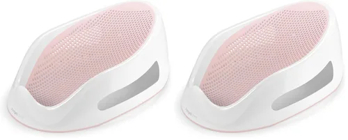 Angelcare Soporte de baño para bebés (rosa) | Ideal para bebés de menos de 6 meses (paquete de 2)
