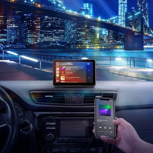 Miniatura 7 de Car and Driver INTELLIDASH PRO - Pantalla táctil IPS inalámbrica con Bluetooth, SiriusXM, Siri Assistant. Soporte para parabrisas de tablero