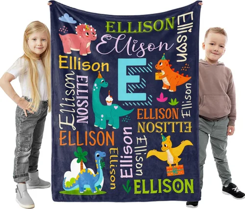 Miniatura 14 de Manta personalizada para niños, manta con nombre personalizado para niños, bebés y adultos, manta de bebé personalizada, regalos únicos para bebés
