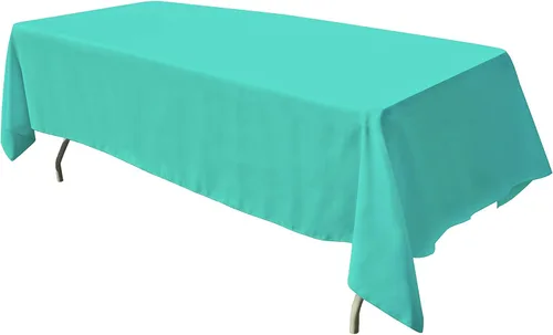Miniatura 36 de GEFEII Servilletas de tela de poliéster sólido de 18 x 18 pulgadas para cocina, mantel rectangular cuadrado redondo para bodas, fiestas