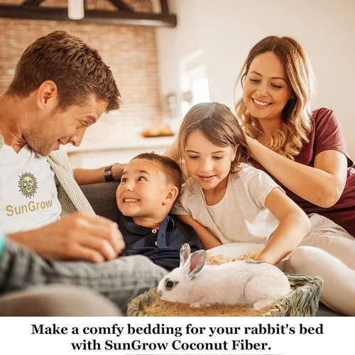 Miniatura 5 de SunGrow Fibra de coco de pinzón, sustrato de cama suelto para jaulas de nido de pájaros, material de anidación para periquito canario de colibrí