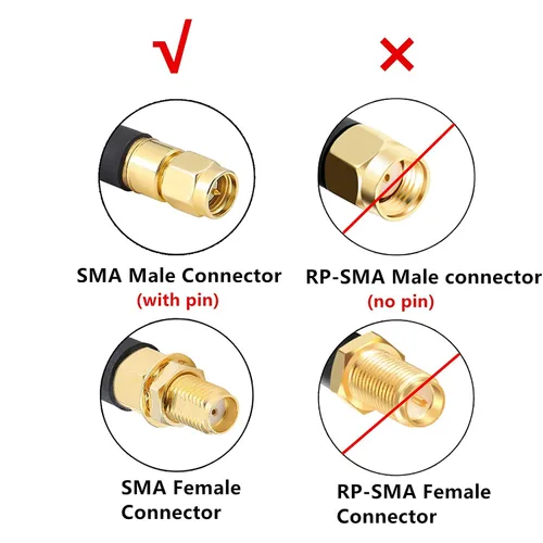 Miniatura 7 de XRDS -RF Cable SMA de 1 pie, cable de extensión SMA con conector SMA macho a SMA hembra de 50 ohmios KMR240 cable coaxial SMA de baja pérdida