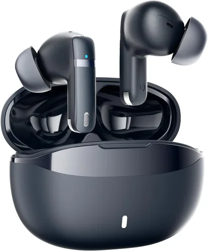 Wireless Earbuds, 100H Bluetooth 5.4 Headphones, ENC+ ANC Noise Cancelling Touch Control True Wireless Bluetooth Ear Buds (Blue)