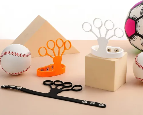 Miniatura 5 de Haull 6 piezas de ayuda de tiro de baloncesto Flickglove Equipo de entrenamiento de baloncesto para mejorar tiro y potencia Guante de silicona