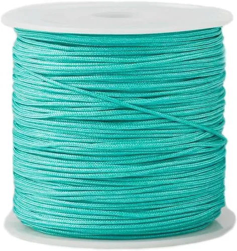 Miniatura 6 de Cordón de nailon de 0.020 in, hilo de ajuste para nudos chinos, collares, joyería, macramé, cuentas, pulseras de 150 yardas (azul)