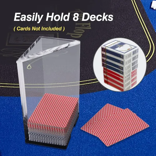 Miniatura 3 de GSE Games & Sports Expert Bandejas acrílicas de desechos, bandejas de grado casino para blackjack, puente, cartas