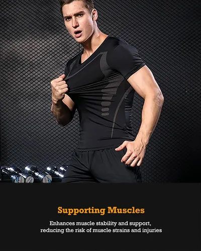 Miniatura 6 de BOOMCOOL 5 piezas de ropa de gimnasio para hombres, conjuntos de entrenamiento