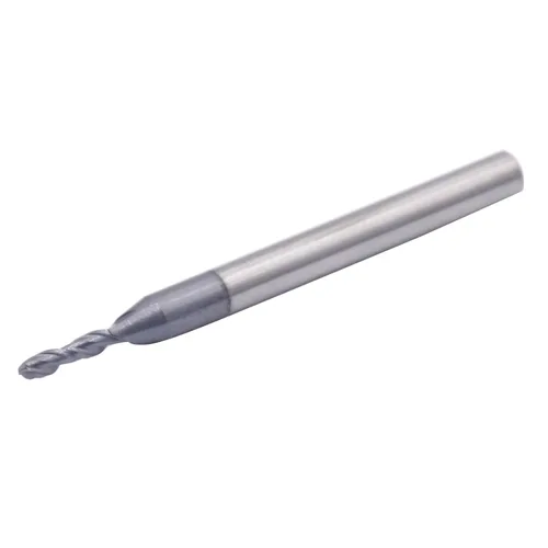 Miniatura 6 de BestParts 5 piezas de molino de punta de bola de carburo sólido de alto rendimiento, recubierto AlTiN, 2 flautas, hélice de 30 grados, diámetro