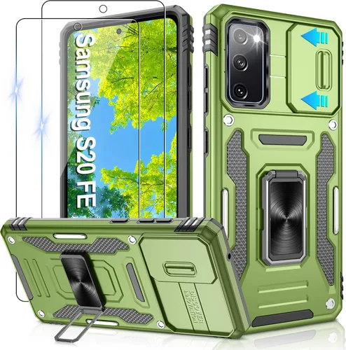Miniatura 132 de Gritup para Samsung Galaxy S22 Funda con protectores de pantalla HD de 2 paquetes y cubierta deslizante para la cámara, protección contra caídas