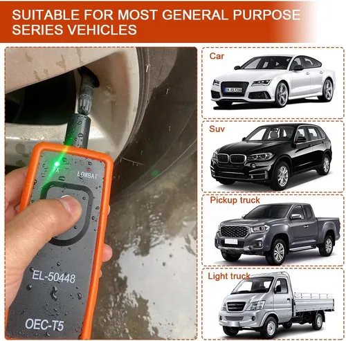 Miniatura 6 de TPMS Herramienta de reaprendizaje para sensor de neumáticos de automóvil, EL-50448 Herramienta de reinicio de activación del sensor de presión