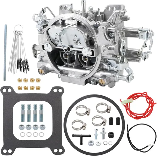 Miniatura 13 de Repuesto de carburador 1403 para válvula de aire de orificio cuadrado de 4 barriles 500CFM, estrangulador eléctrico secundario compatible con Ch.evy