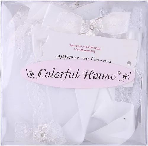 Miniatura 5 de Velos florales de primera comunión para niñas, corona de perlas blancas