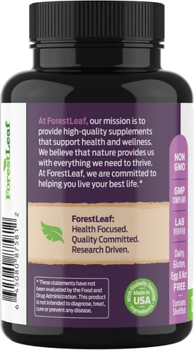 Miniatura 8 de ForestLeaf Glucosamina Condroitina MSM Complejo Suplemento Articular - 1200mg - 120 Cápsulas