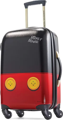 American Tourister - Maleta rígida con ruedas giratorias de diseño Disney Pantalones Mickey Mouse Carry-On 21-Inch disney hardside equipaje con