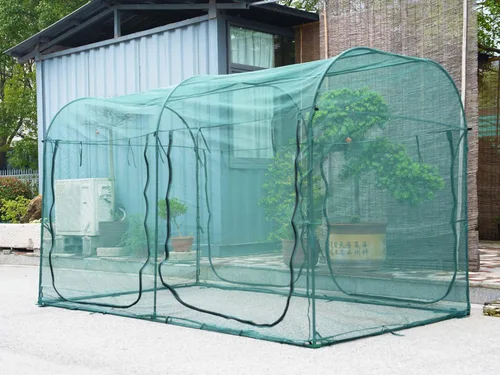 Miniatura 16 de Poray Túnel Grande 73''x37''x61'' Cubierta de Malla para Plantas, Jaula de Cultivo de 5 Pies de Alto Malla para Tomates, Cubierta Protectora contra