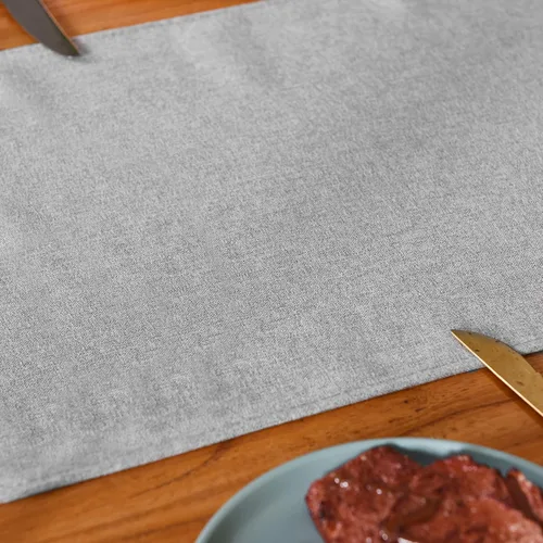 Miniatura 5 de Camino de mesa de 13 x 72 pulgadas de largo, algodón lino estilo granja gris mantel de mesa para cocina, comedor, mesa de café, fiestas, boda