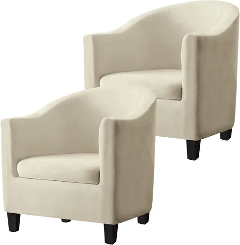 Miniatura 25 de Fundas de terciopelo para sillones, fundas de elastano para sillones, fundas elásticas para sillas de bañera, fundas protectoras para muebles, funda