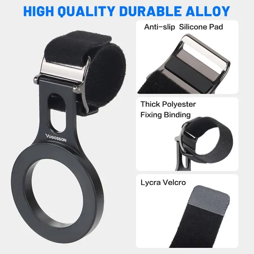 Miniatura 4 de Soporte magnético para teléfono para automóvil, soporte de teléfono para volante [imán fuerte], para MagSafe, correa ajustable compatible